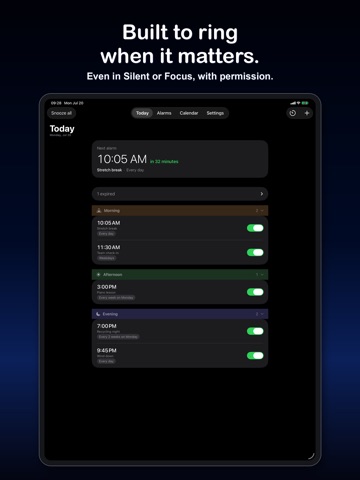 Alarm Pro: Calendar Alarms iPad screenshot