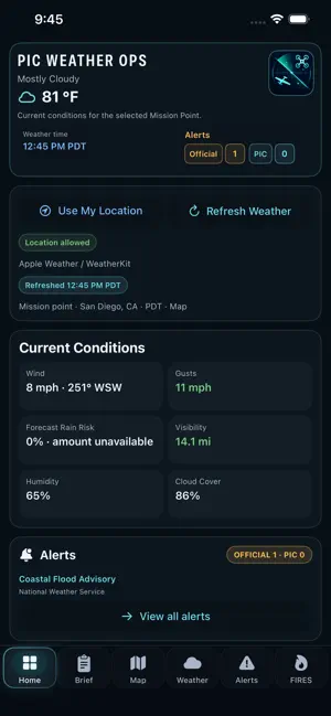 PIC Weather Ops screenshot 1