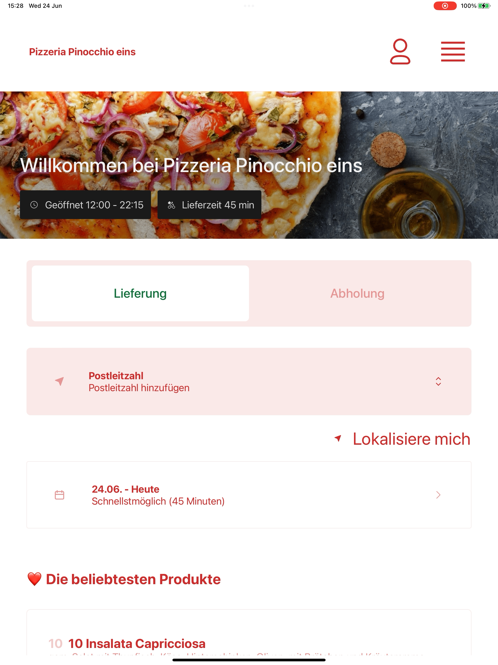Pizzeria Pinocchio eins