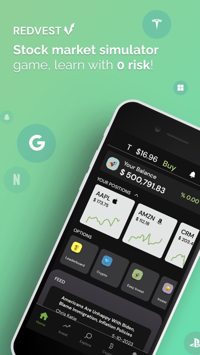 Redvest - Stock Market Game Screenshot