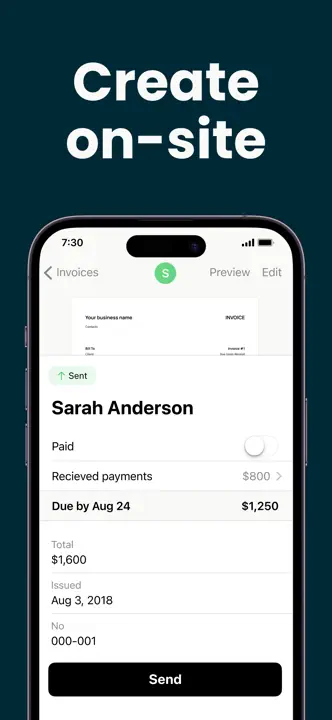 Invoice Maker ▸ Estimate App: Screenshot 1 von 5