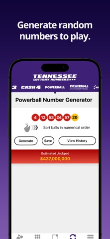 Tennessee Lottery Numbers screenshot