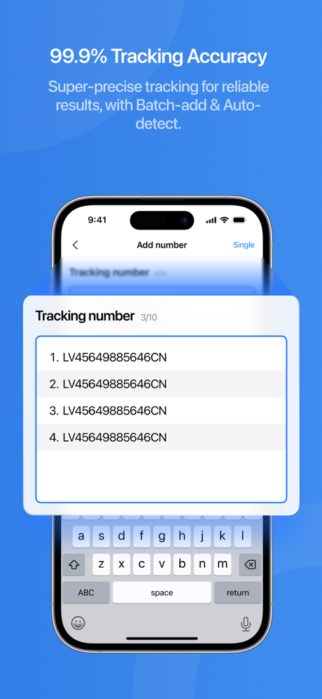 17TRACK Package Tracker screenshot 2