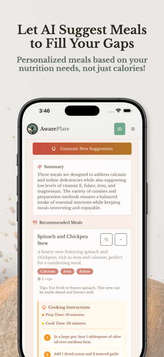AwarePlate: AI Meal Tracker Screenshot 7 of 9