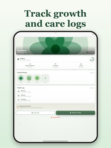 PlantWaterAI - Water Reminder iPad screenshot