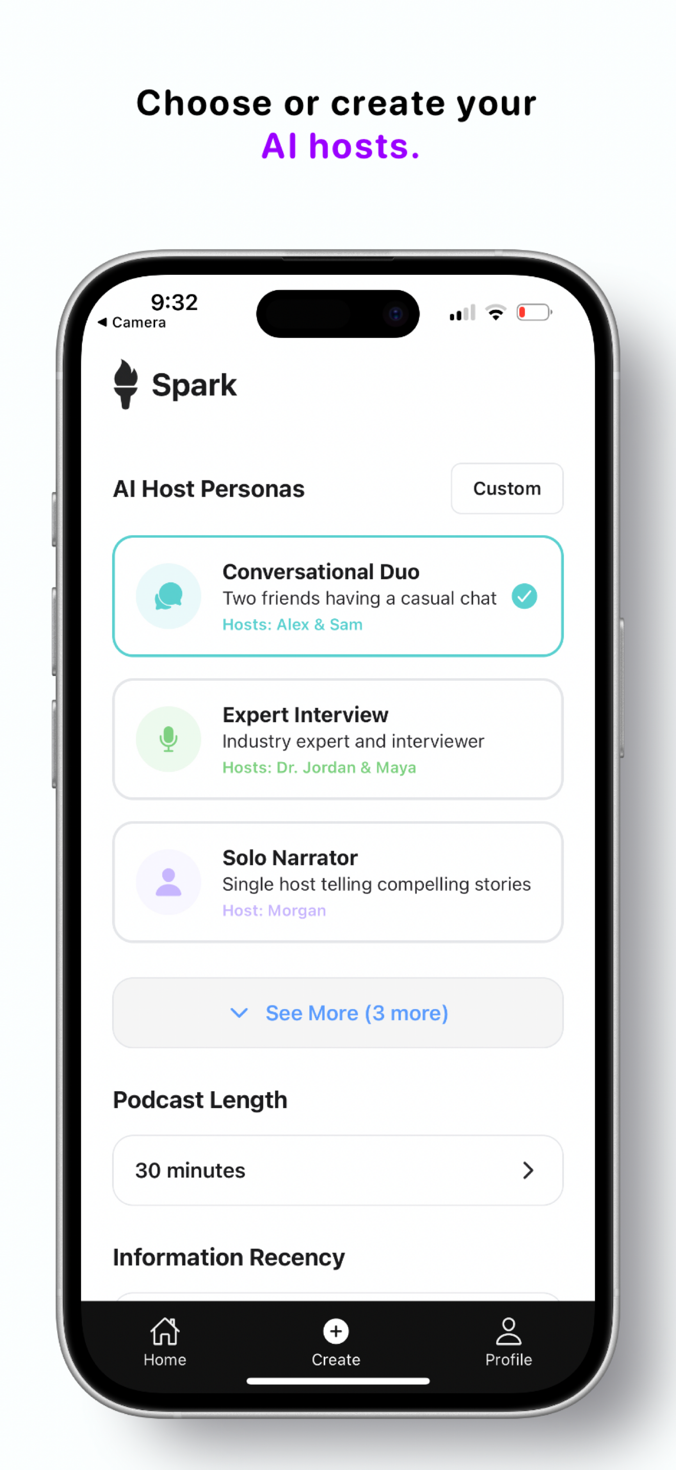 Spark - AI Music & Podcasts