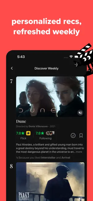 Flick: Rate Movies & Shows iPhone screenshot 3