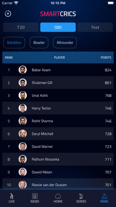 Smartcrics: Live Cricket Score Screenshot