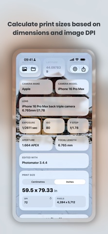 Metadata iPhone screenshot
