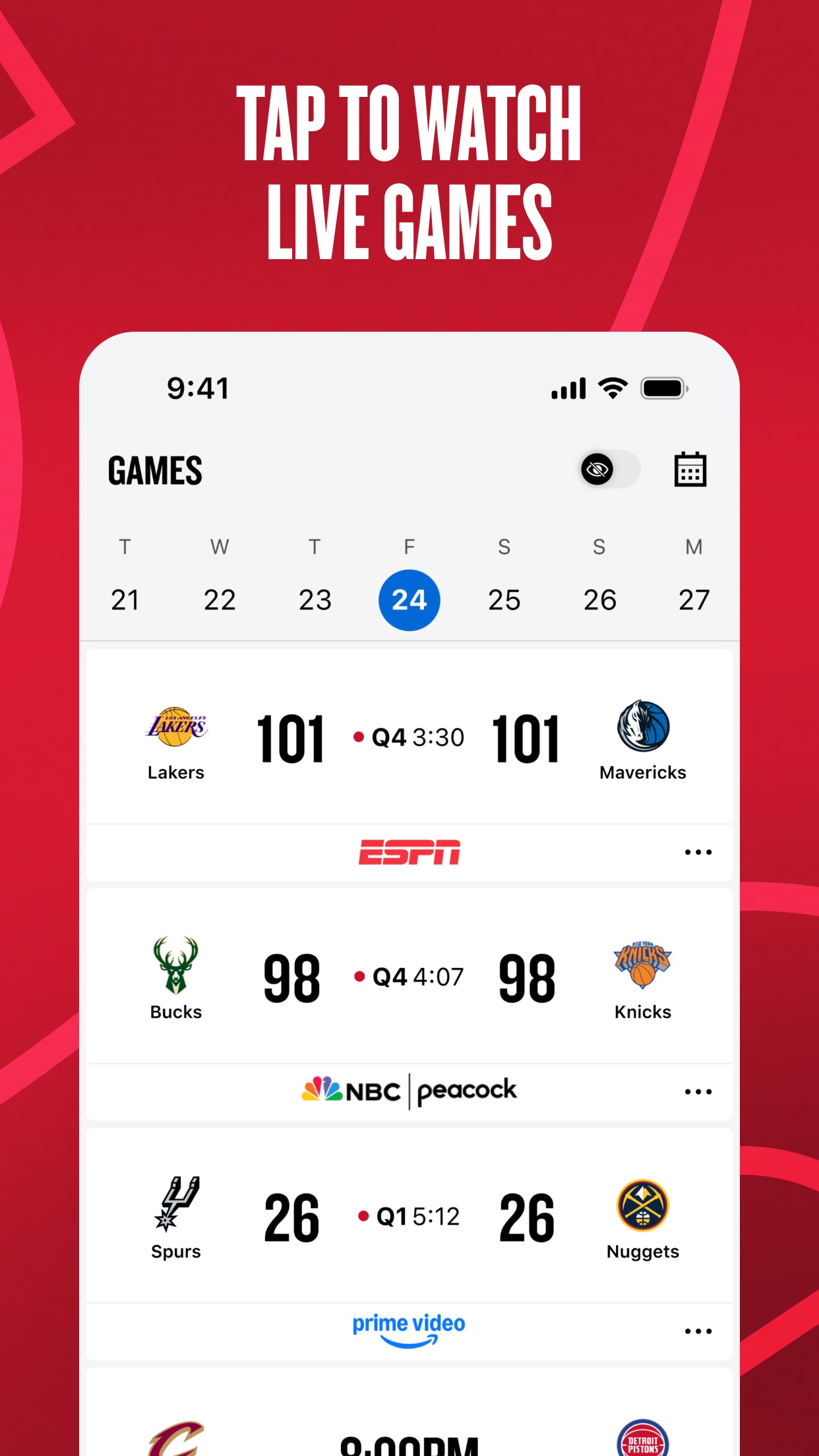 NBA: Live Games & Scores screenshot 2