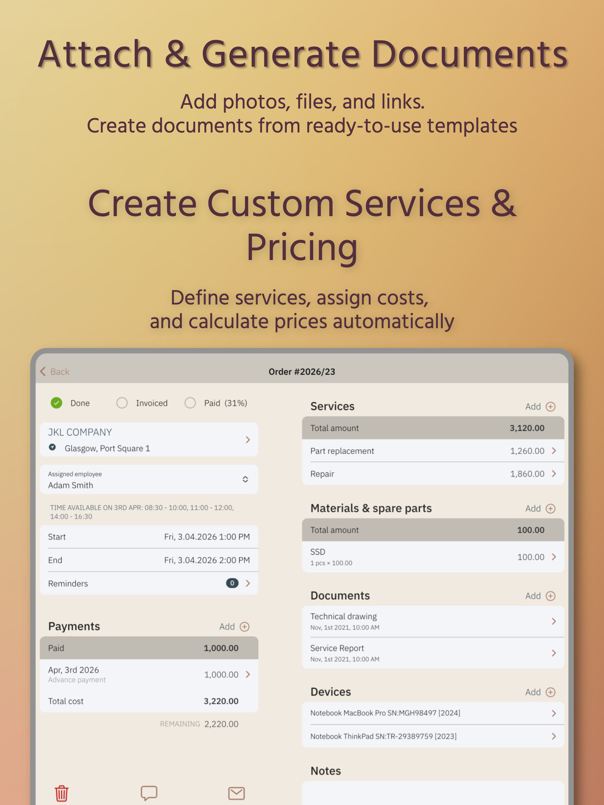 At your service - Easy CRM screenshot 13