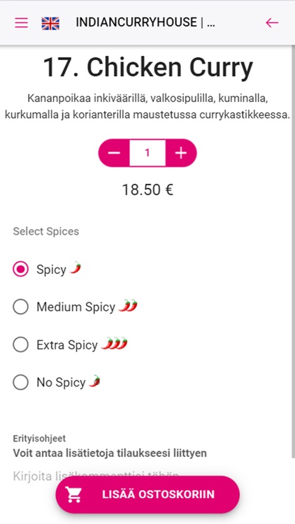 Indian Curry House Turku