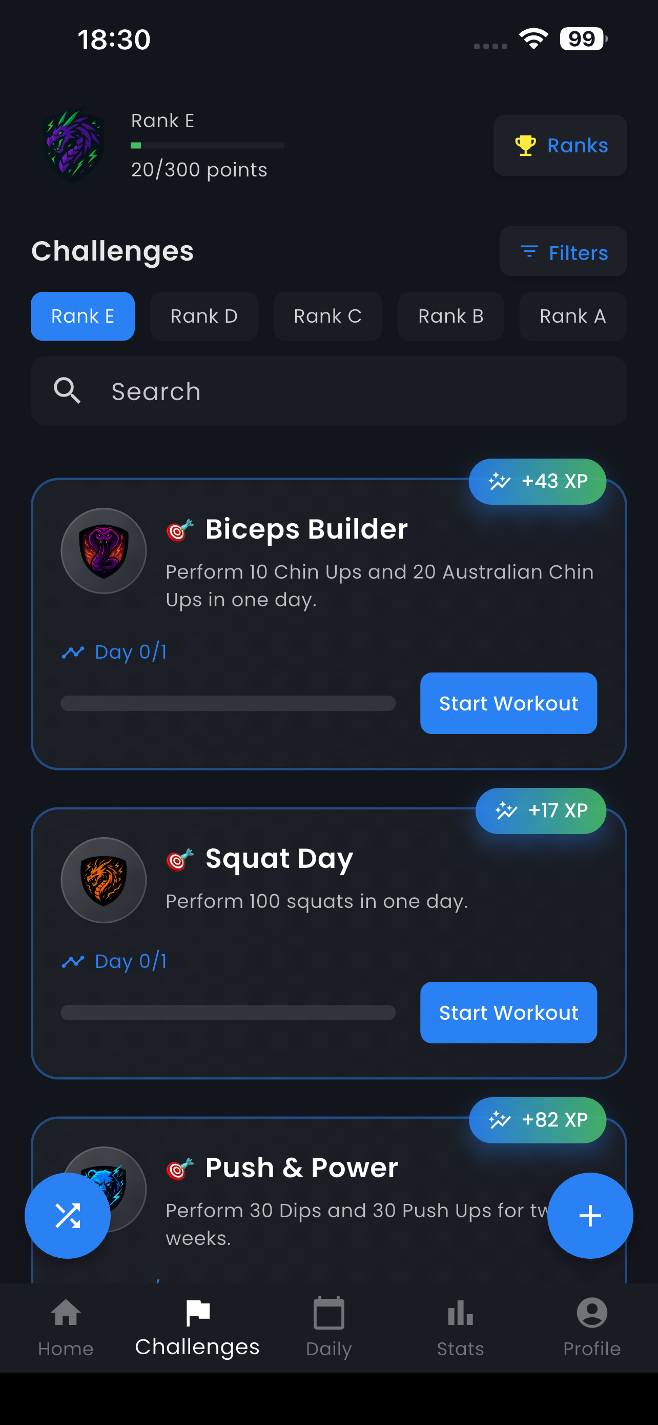 Solo Grinding Workout Level Up