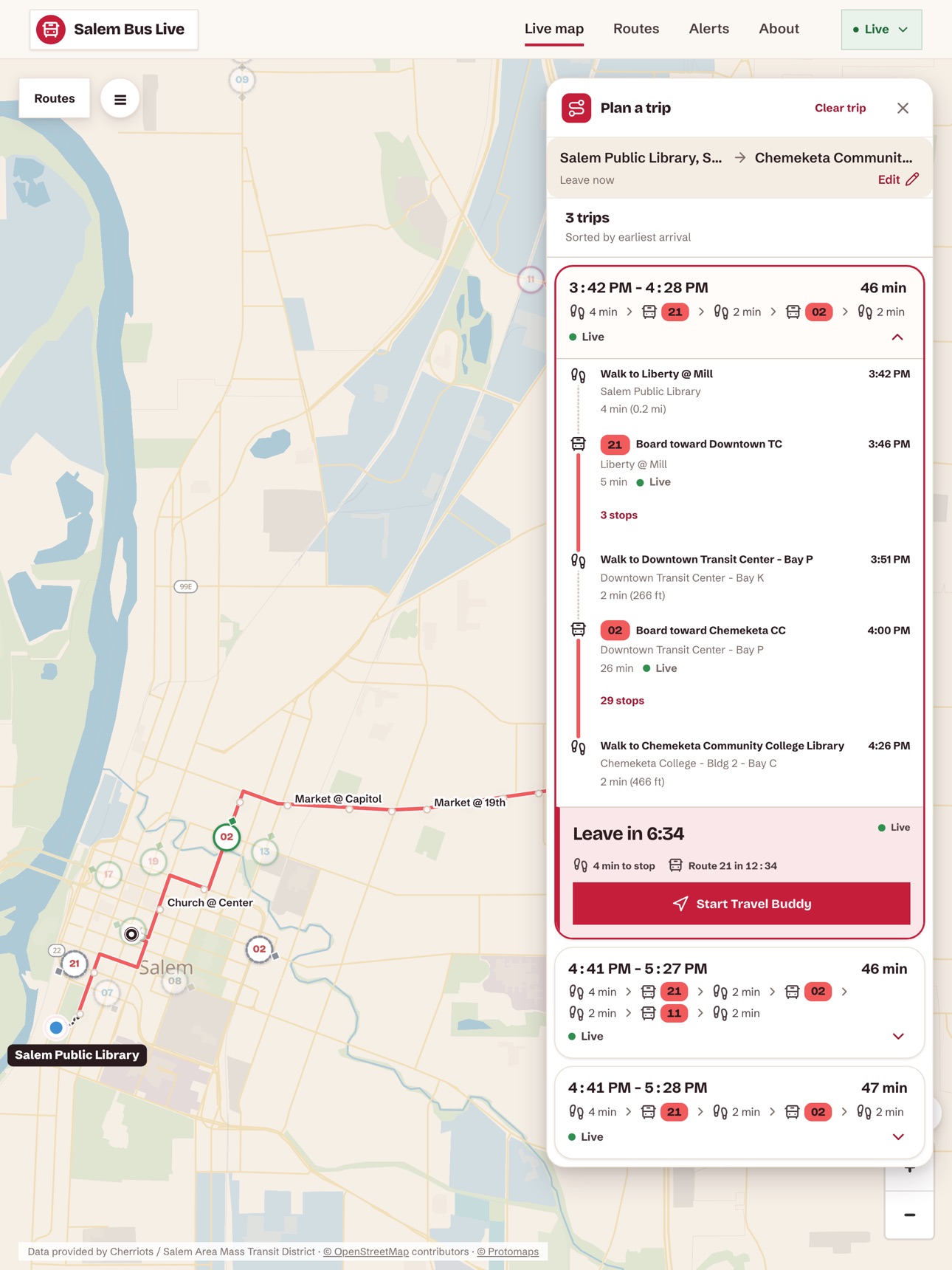 Screenshot 8 of Salem Bus Live