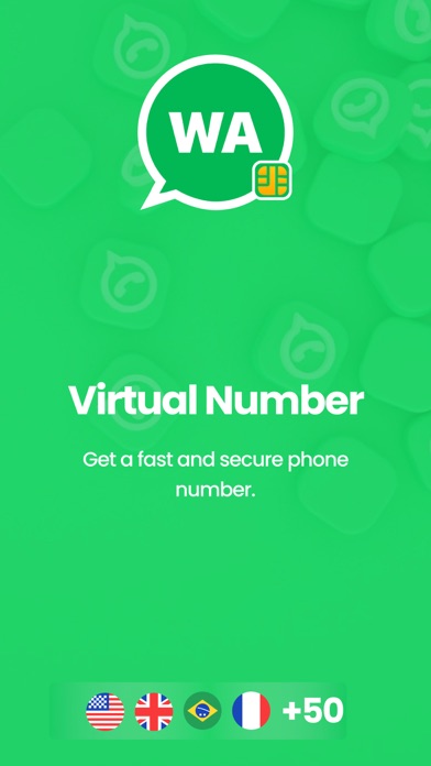 Second Phone Number - WaGo Screenshot