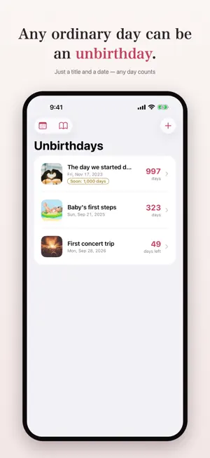 Unbirthday: Baby Days Counter screenshot 1