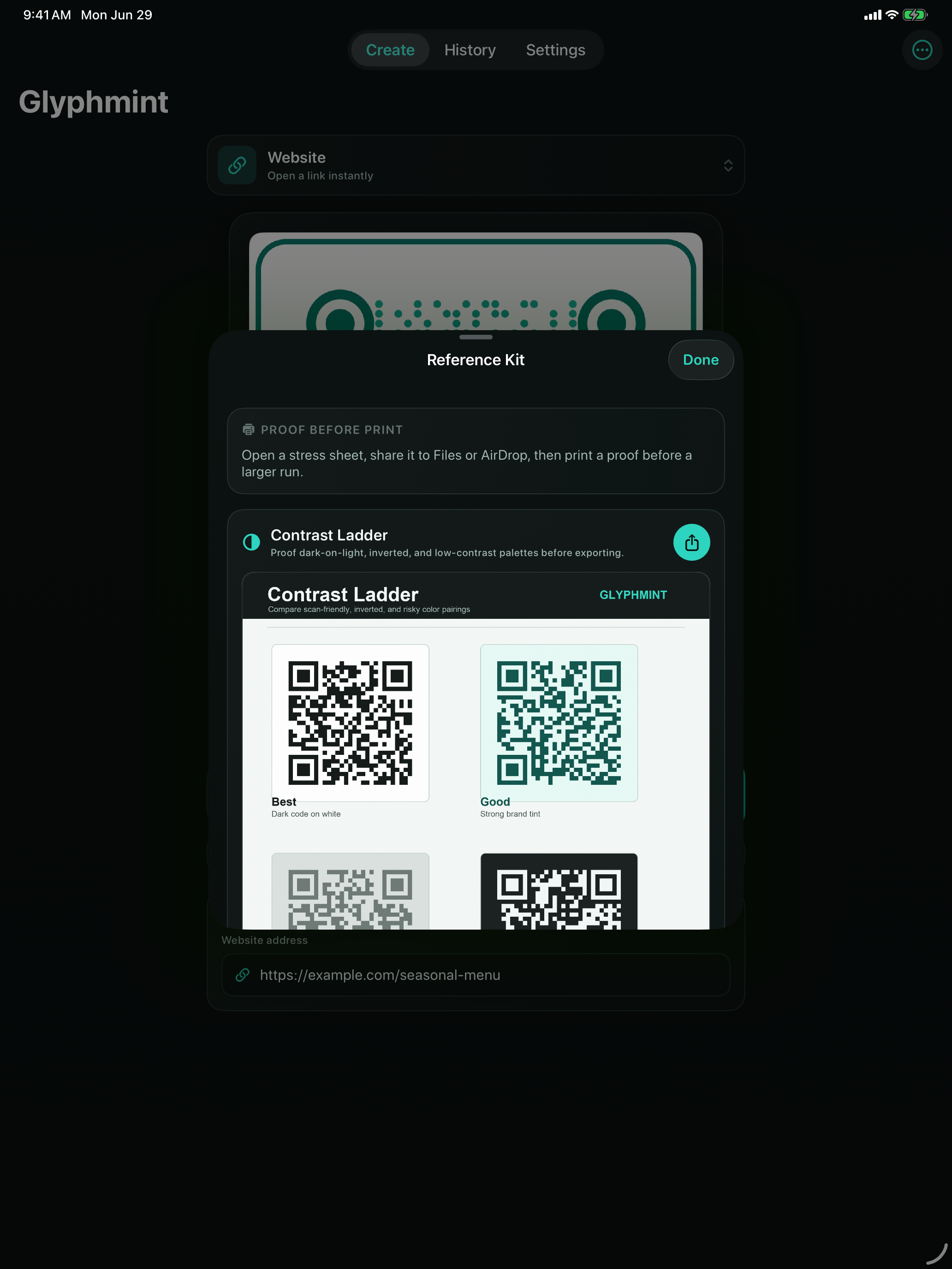 Glyphmint iPad screenshot 3 of 5