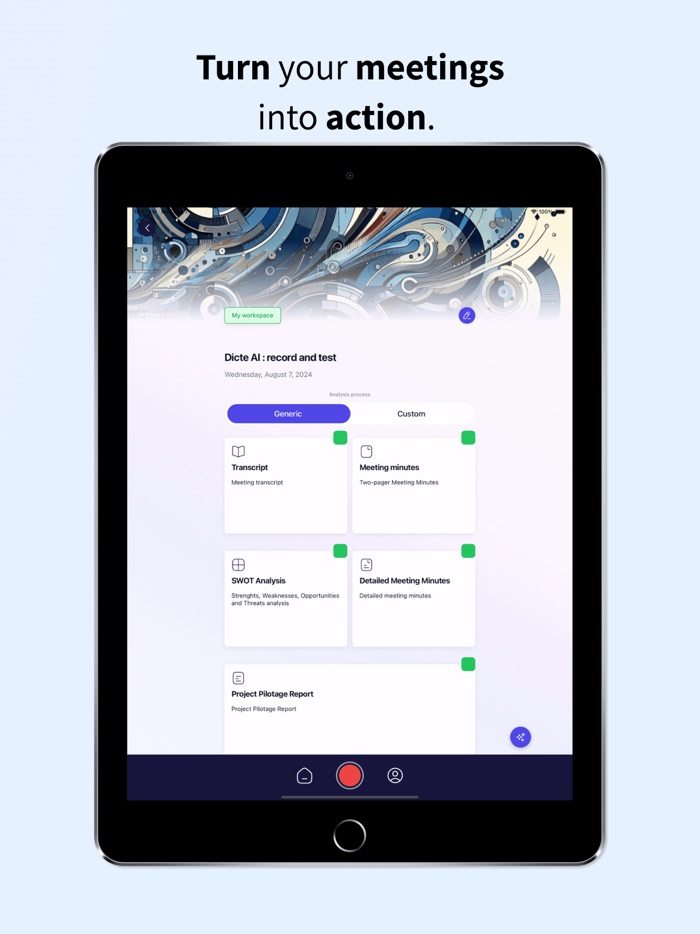 Dicte：AI会議アシスタント