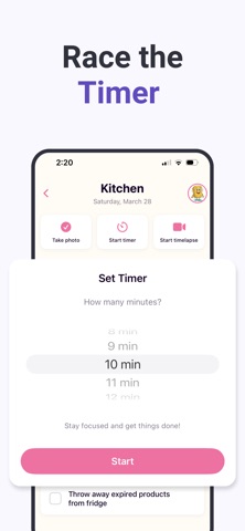 ADHD Cleaning Planner Schedule screenshot