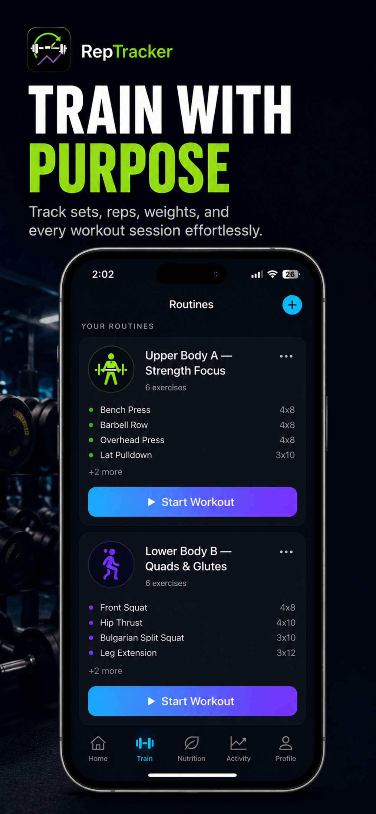 RepTrackr: Workout Planner Log screenshot 3