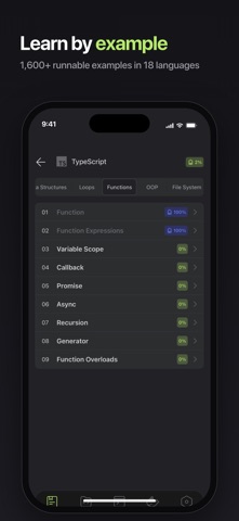 CodeSnackIDE - צילום מסך iPhone 8