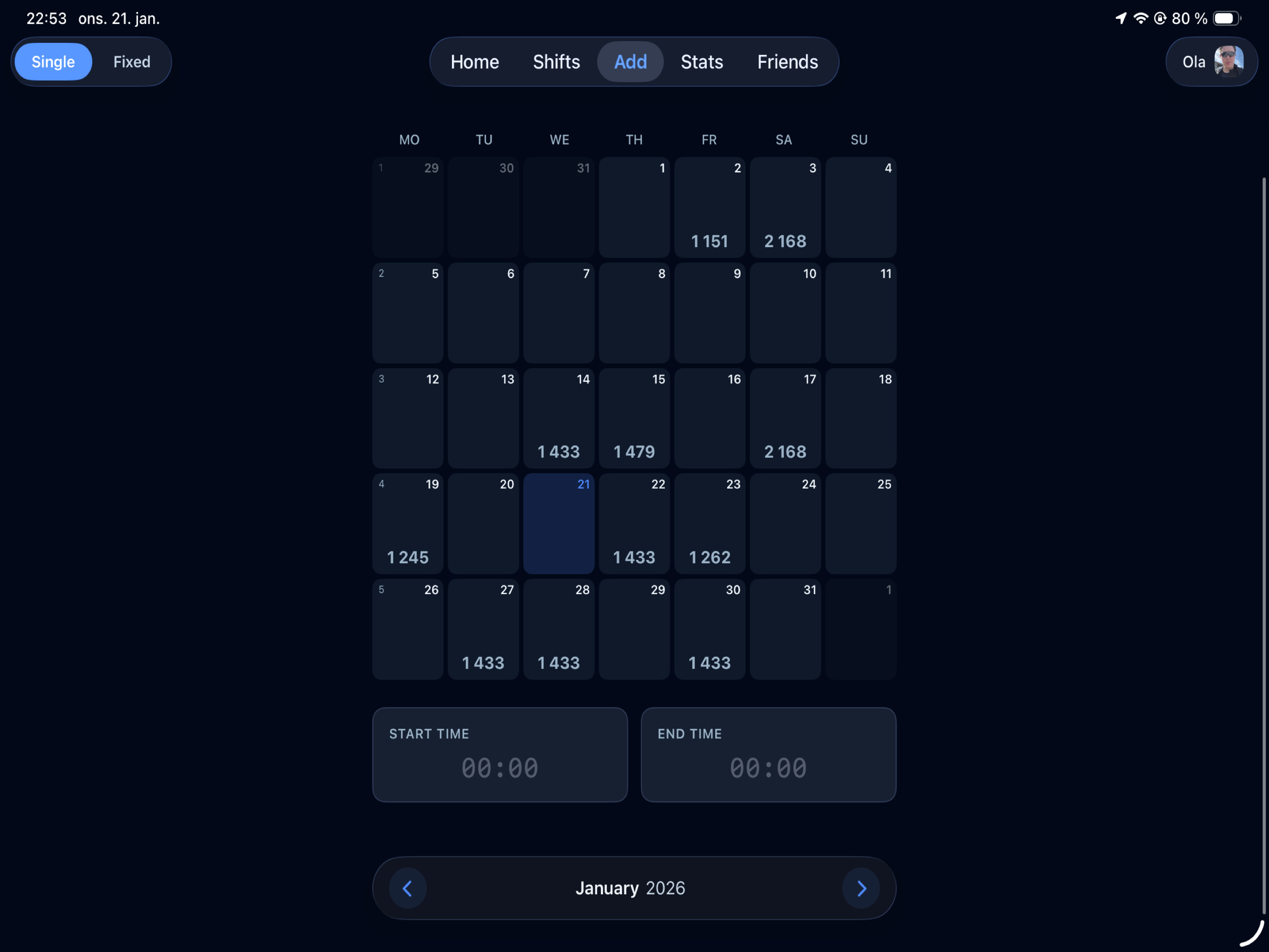 Tidex – Payroll & Shifts