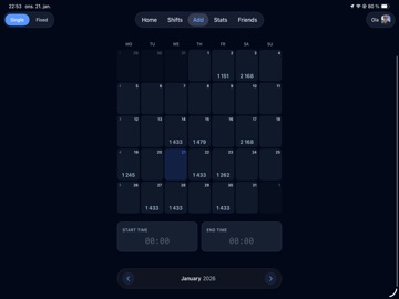 Tidex – Payroll & Shifts iPad screenshot