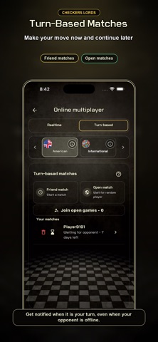 Checkers Lords: Draughts iPhone screenshot
