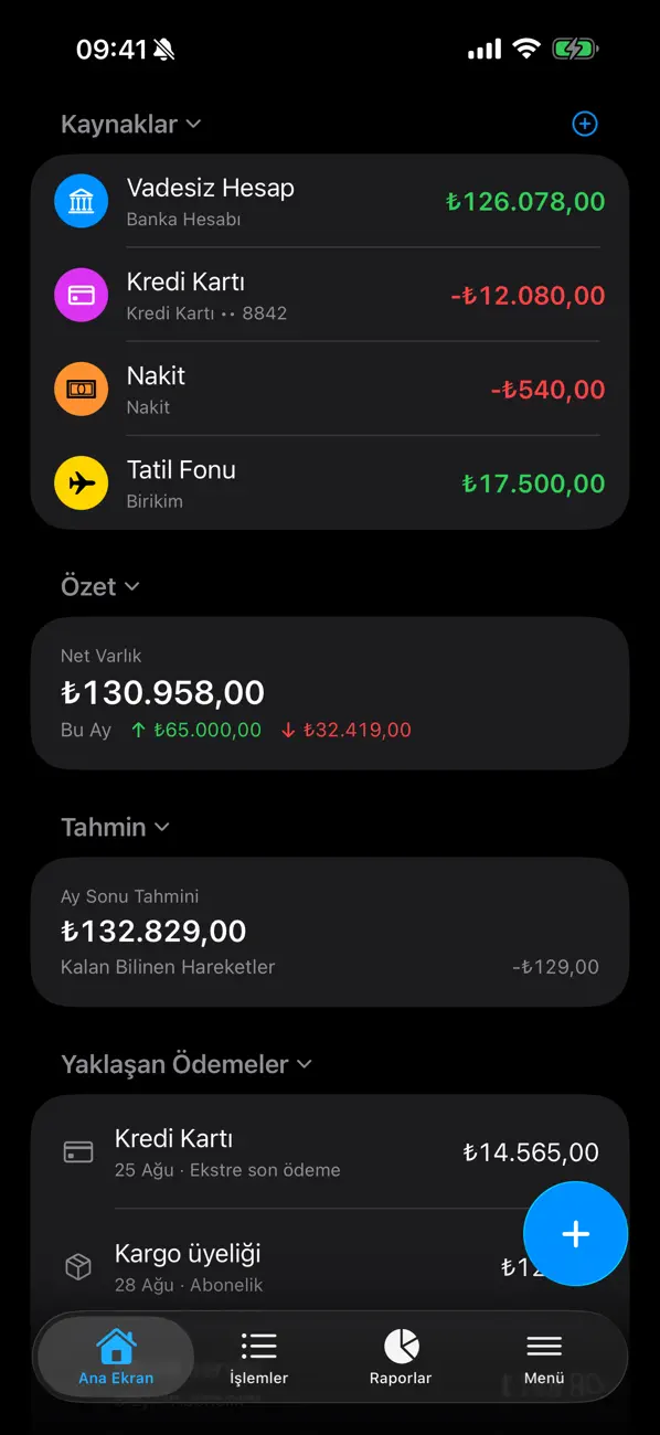 Screenshot #1 pour FixFin: Bütçe ve Gider Takibi