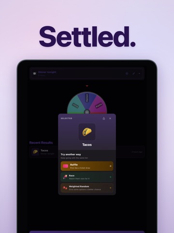 Random Picker: Spin Wheel iPad screenshot