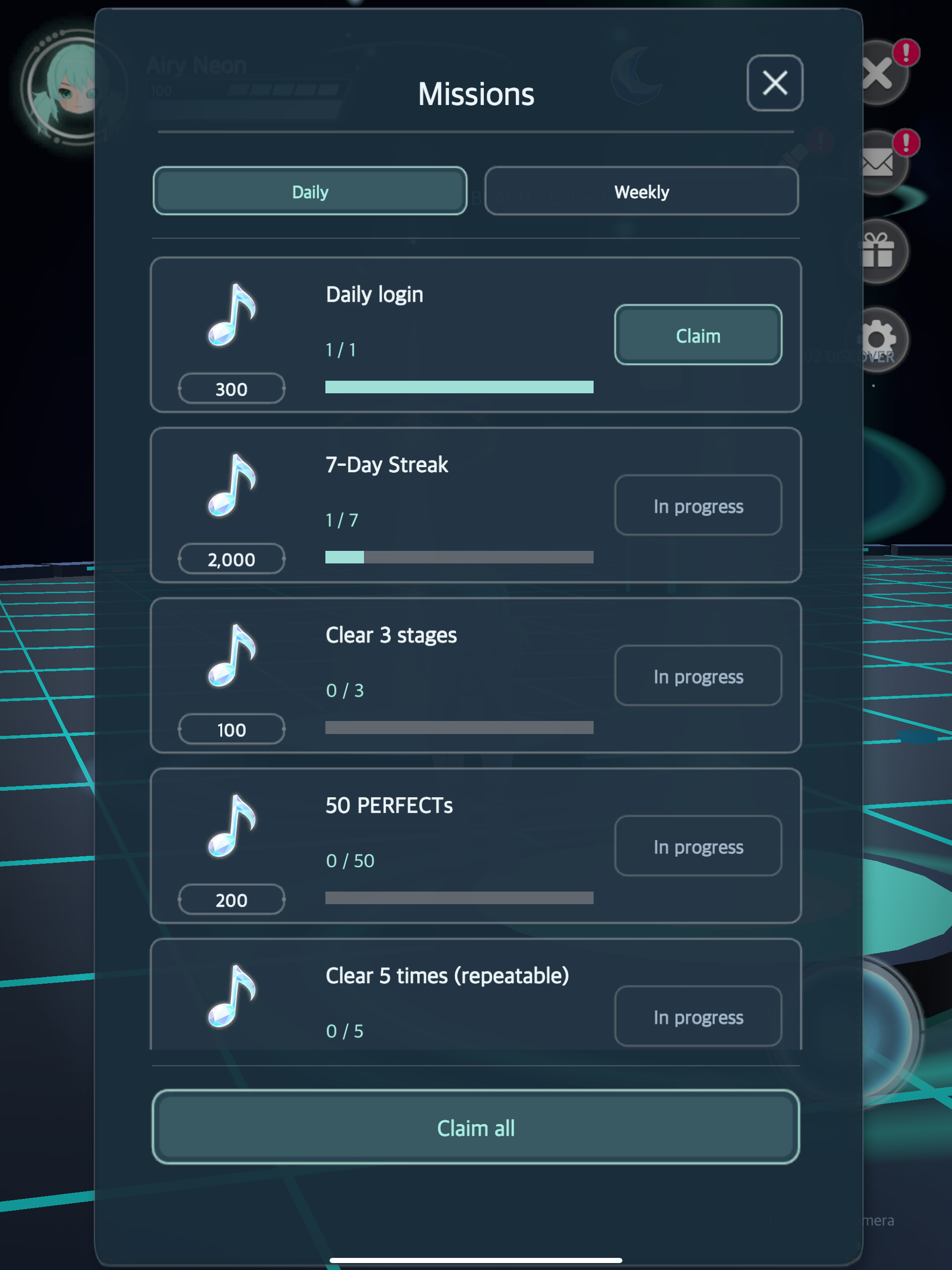 Airy Neon: Rhythm Game screenshot 11