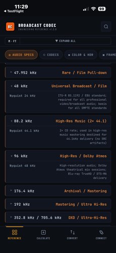 Broadcast Codec screenshot 2