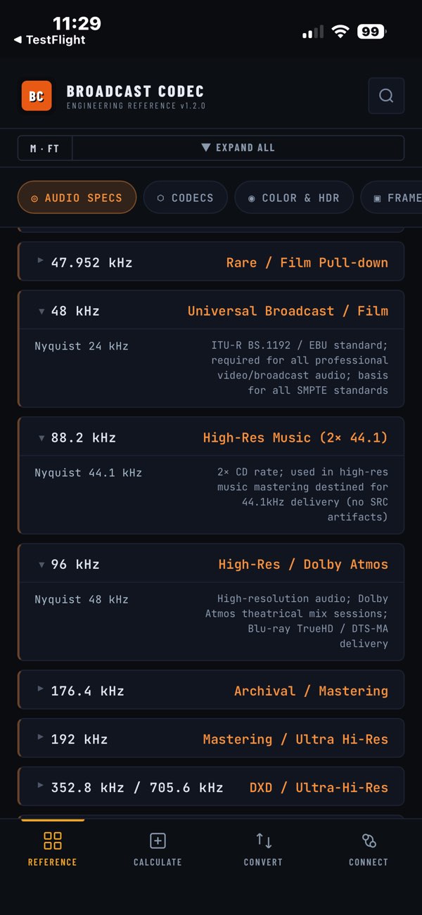 Broadcast Codec screenshot 3