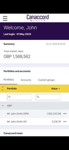 Canaccord Wealth Screenshot 1 of 5