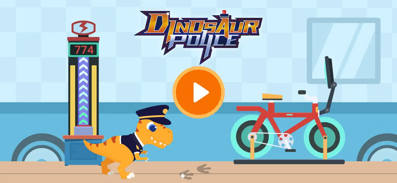 Screenshot #1 pour Jeux de police de dinosaures