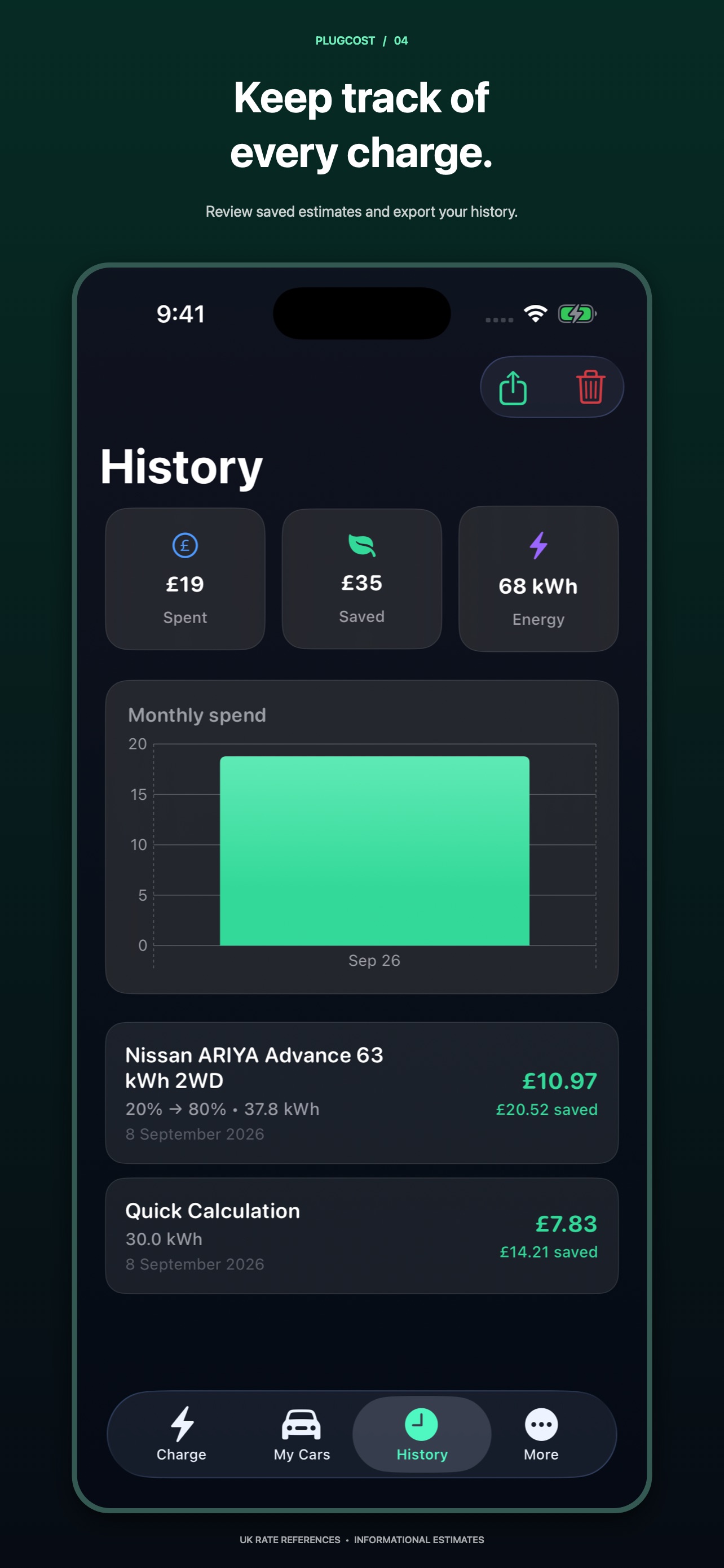 Screenshot 4 of PlugCost