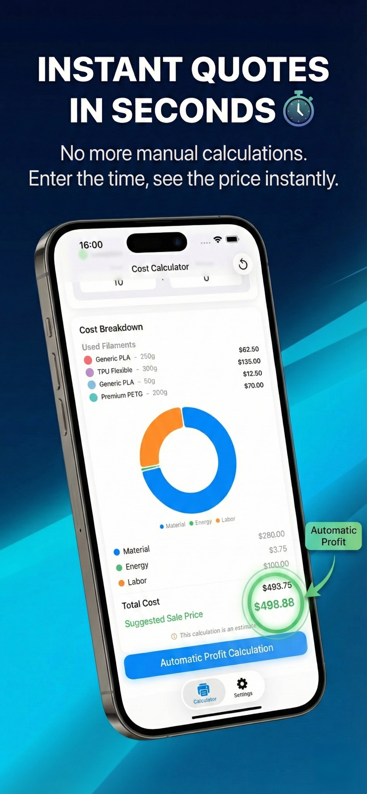 LayerCost: 3D Cost & Profit
