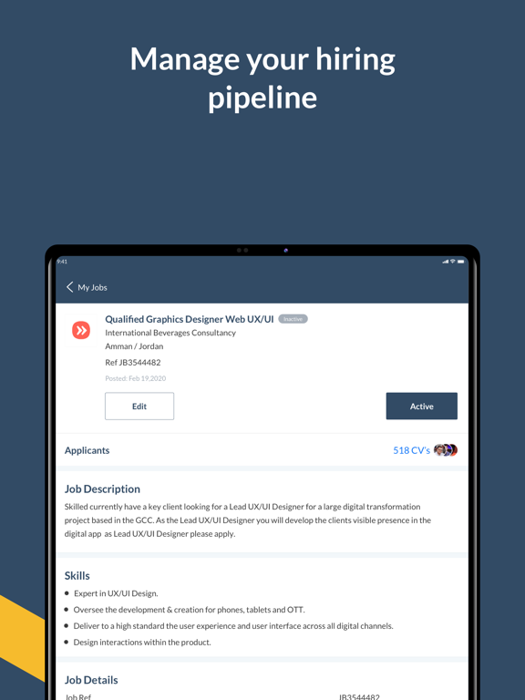 Bayt.com for Employers iPad screenshot 5 - Business app