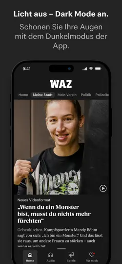 Screenshot von WAZ News auf dem iPhone 5