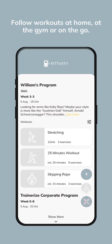 Fittivity screenshot