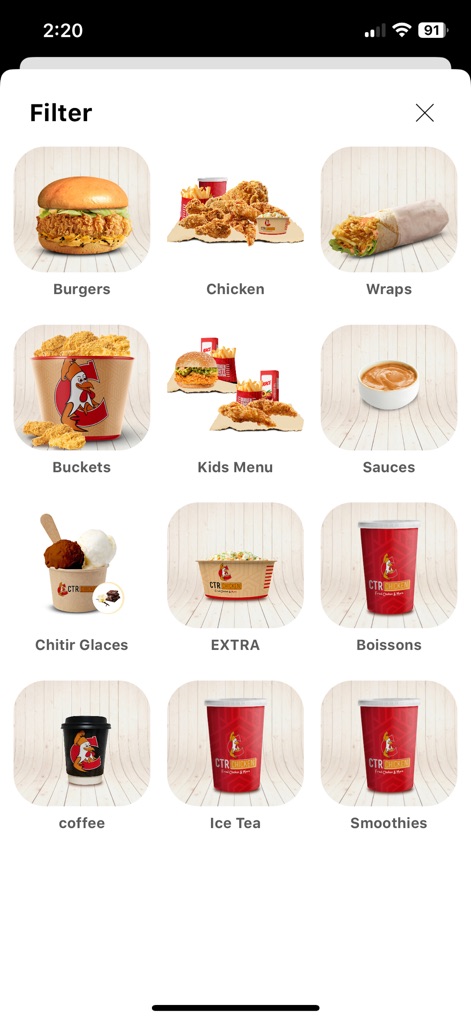 Ctr Chicken AF - App de Comida y bebida | MWM