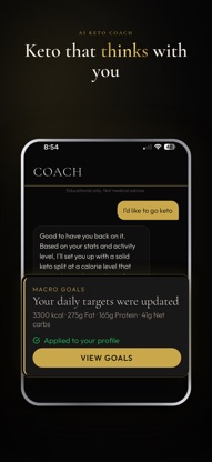 KetoNoir: Keto Diet Tracker screenshot 1