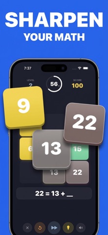 Sum - Math Puzzle Brain Game iPhone screenshot