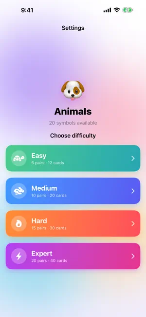 Matching Game – Card Pairs screenshot 3