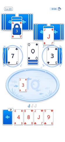Solitaire Fishing iPhone screenshot