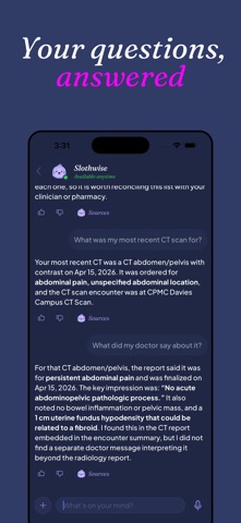 Slothwise: the health partner Screenshot 2 of 3
