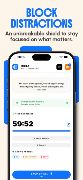 Mora Focus : App Blocker Screenshot 2 of 5
