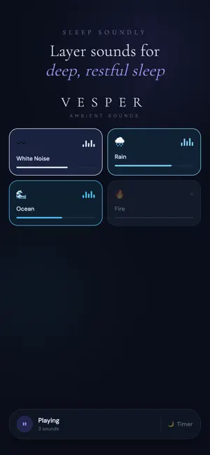 Vesper Sleep & Ambient Sounds screenshot 1