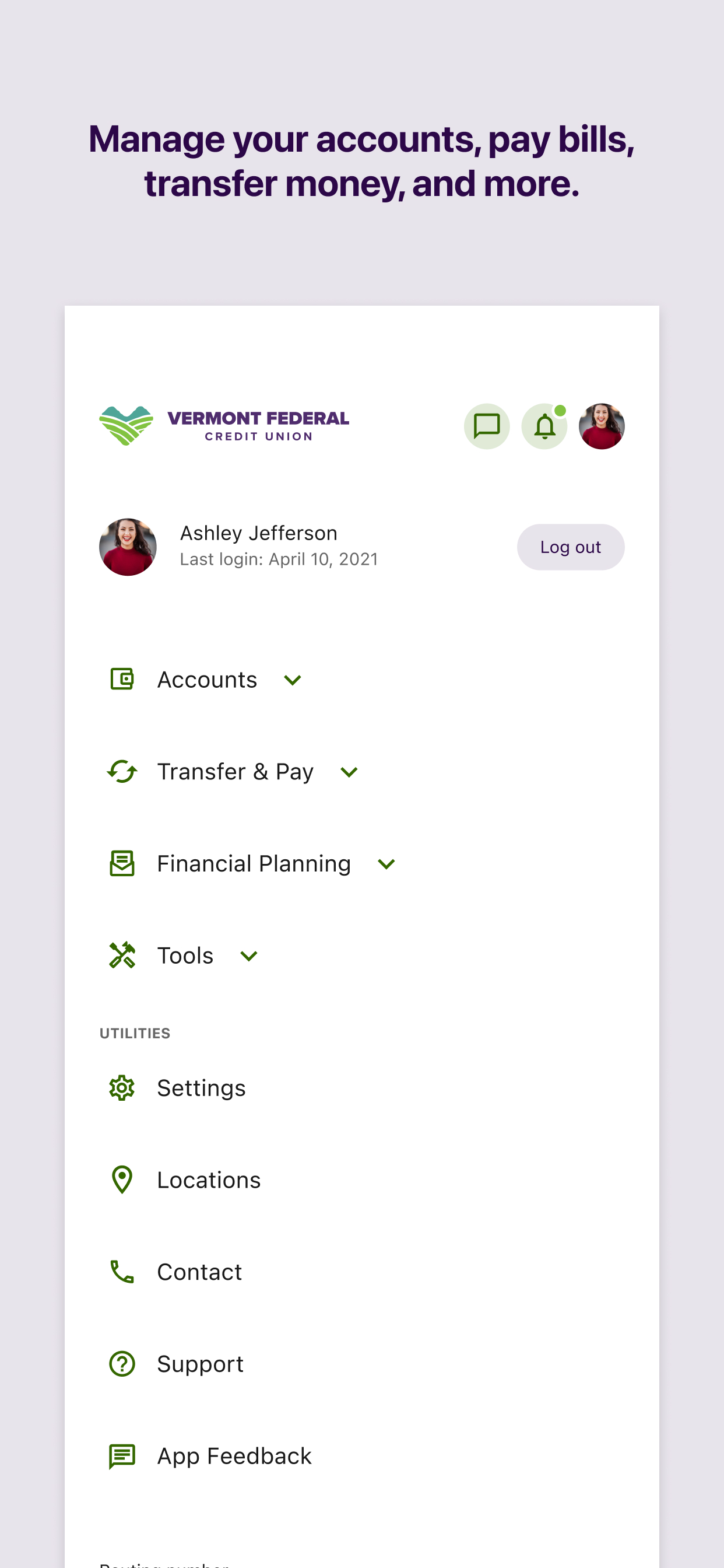 Vermont Fed CU Mobile Banking screenshot 3