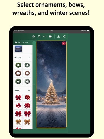 Christmas Wreath iPad screenshot